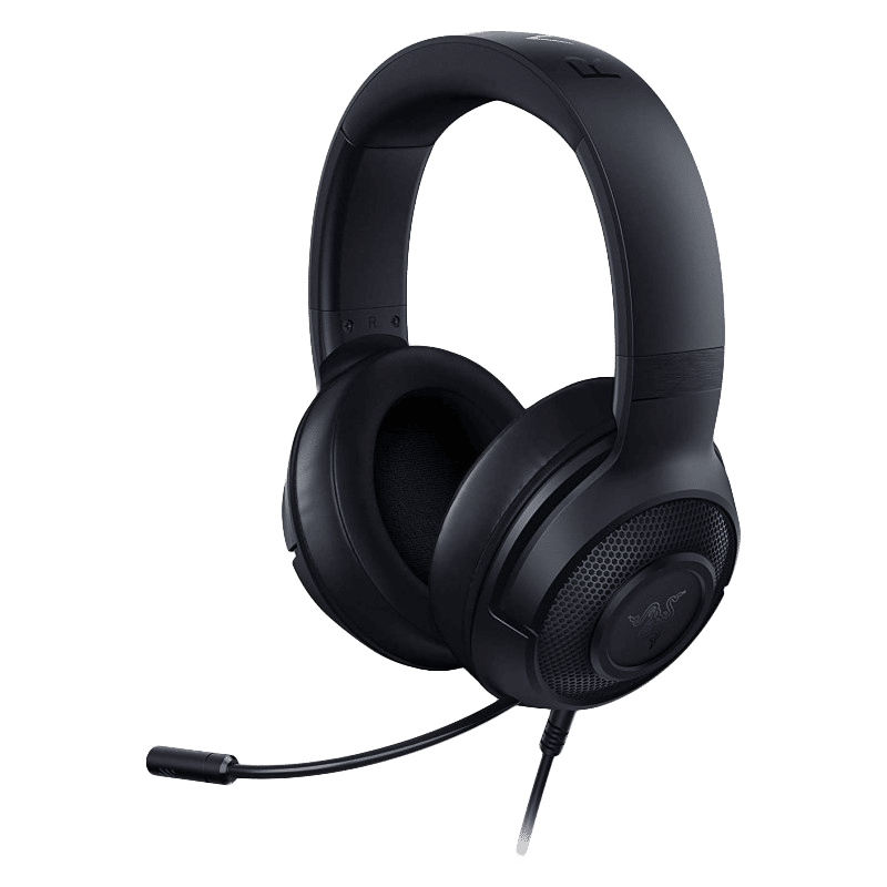 RAZER Kraken RZ04-02830100-R3M1 Wired Gaming Headset (Clear & Powerful Sound, Over Ear, Black)