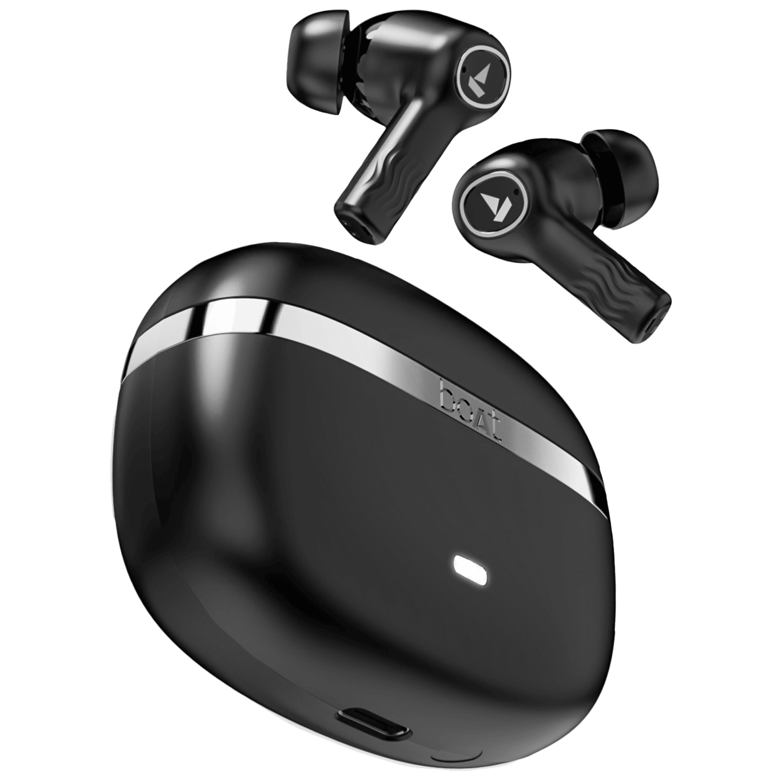 boAt Nirvana Ion TWS Earbuds with Environmental Noise Cancellation (IPX4 Water Resistant, 120 Hours Playback, Charcoal Black)