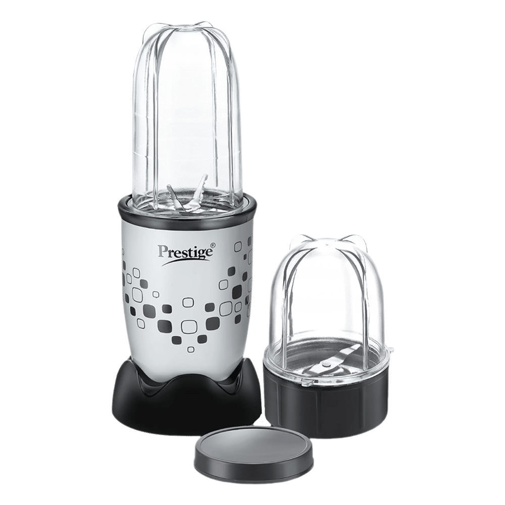 Prestige Nutri-Mix 2.0 350 Watt 2 Jars Mixer Grinder (Dual Safety Inter-Lock System, Black & Grey)