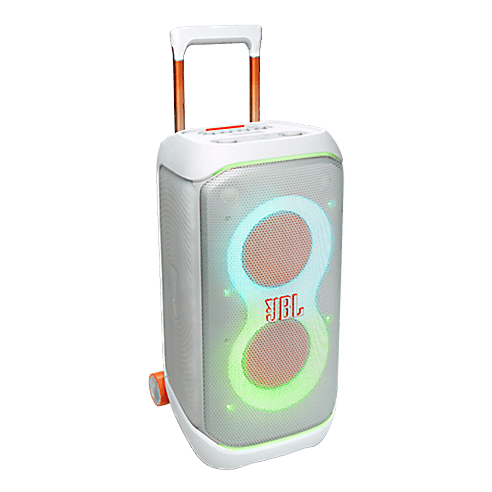 JBL PartyBox Stage 320 240W Bluetooth Party Speaker (AI Sound Boost, White)