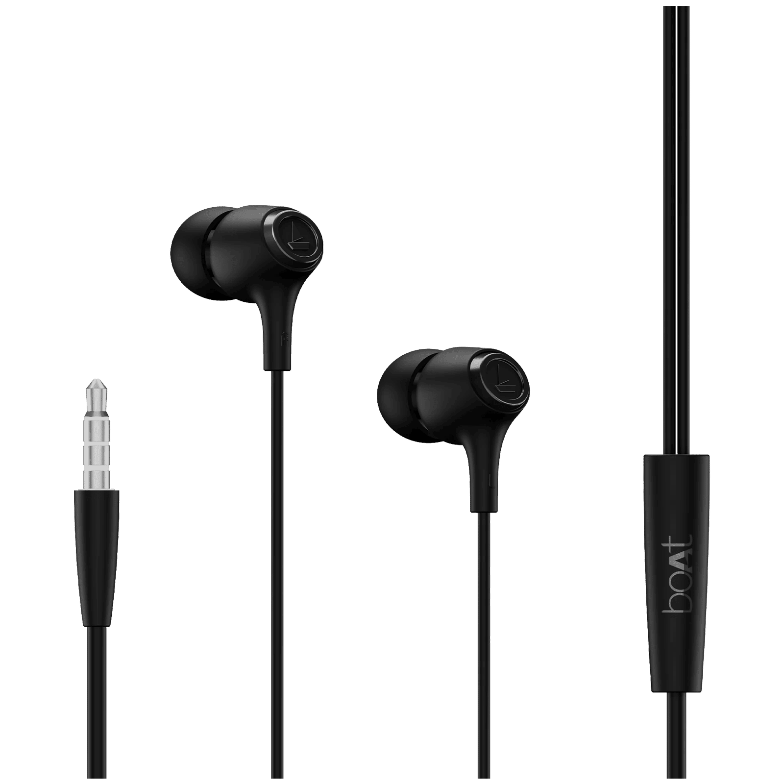 boAt Bassheads 95 Wired Earphone with Mic (3.5mm Connector, In Ear, Active Black)