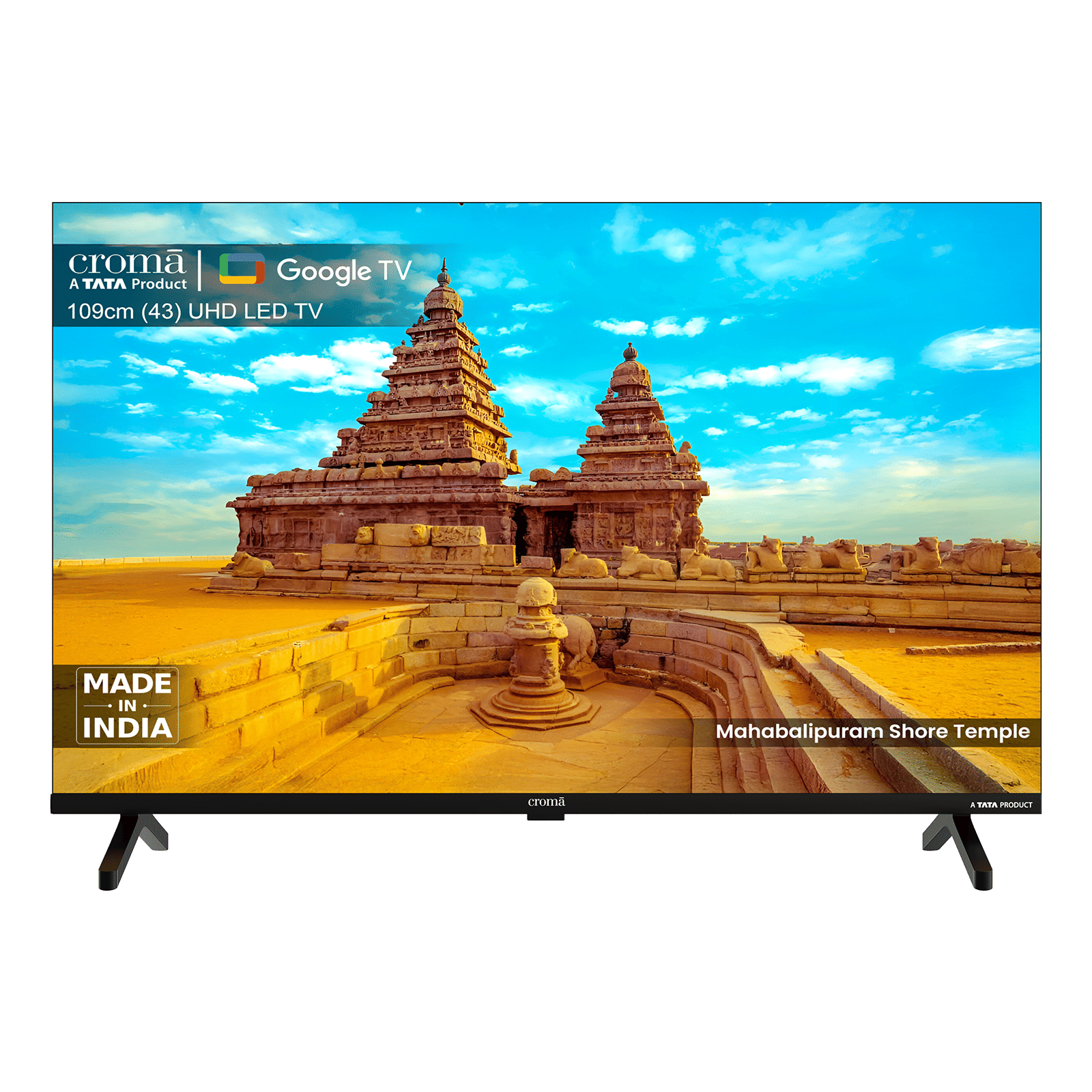 Croma 109.22 cm (43 inch) 4K Ultra HD LED Google TV with Dolby Audio