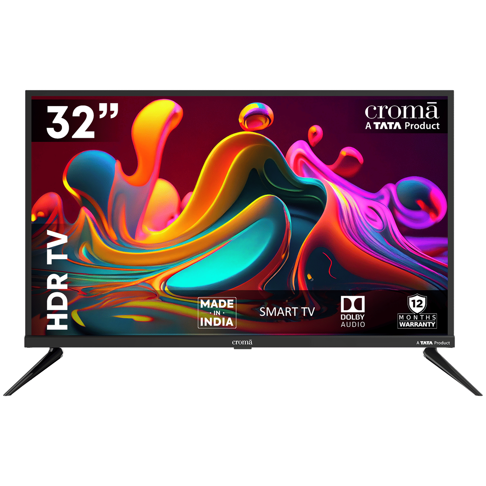 Croma 80 cm (32 inch) LED HD Ready Smart Linux TV with A+ Grade LED Panel (2025 model)