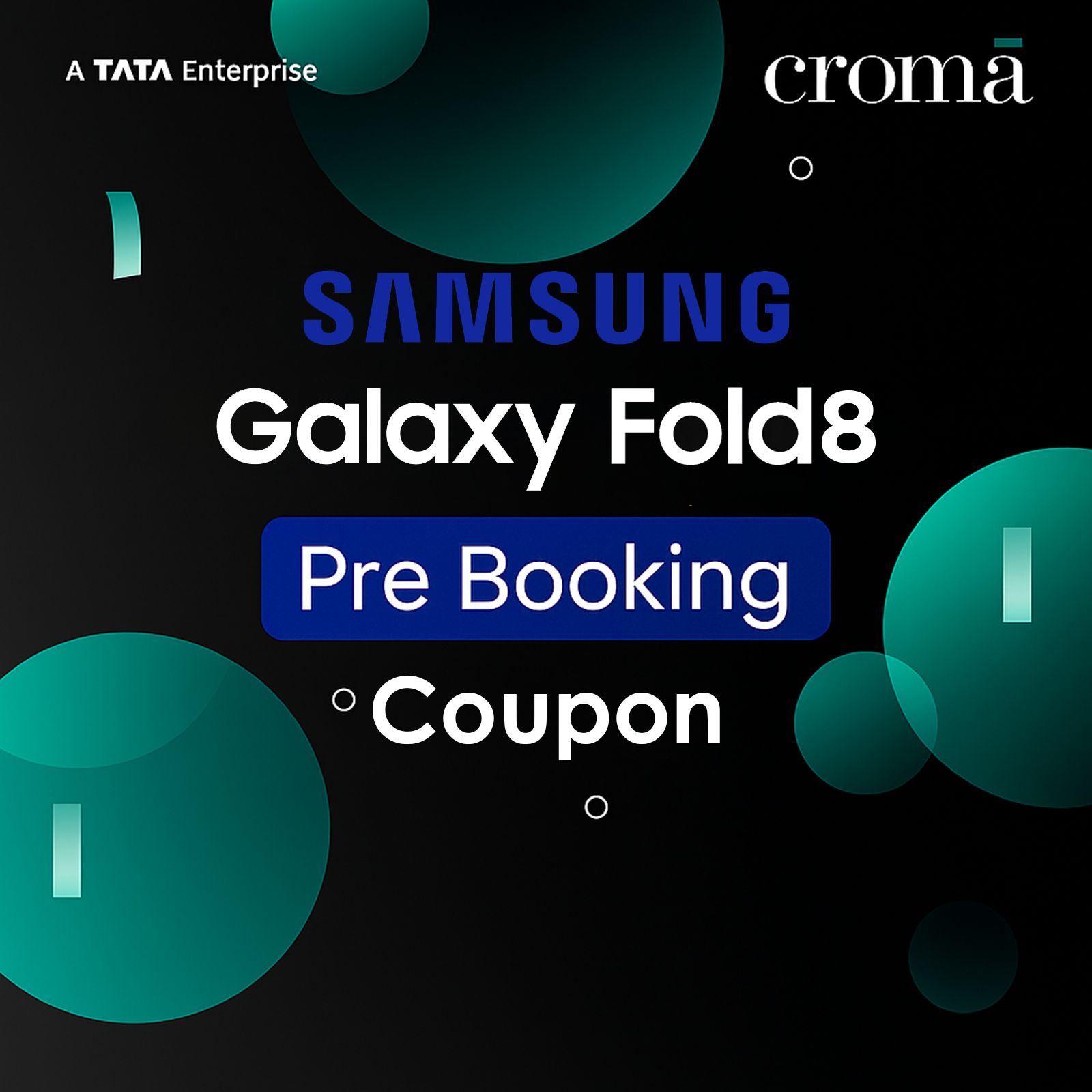 Samsung Galaxy Fold8 (12+256GB) Online Prebooking Coupon
