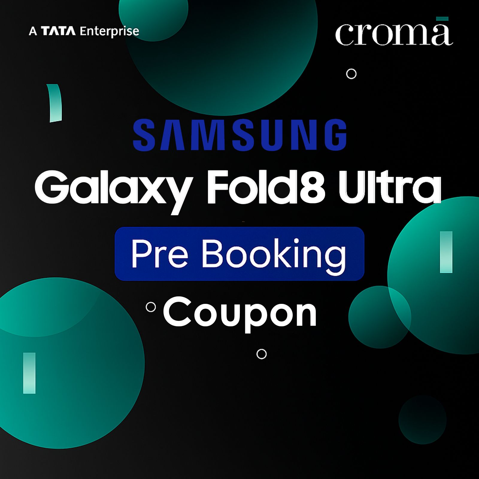 Samsung Glxy Fold8 Ultra(12+256GB)Online Prebooking Coupon