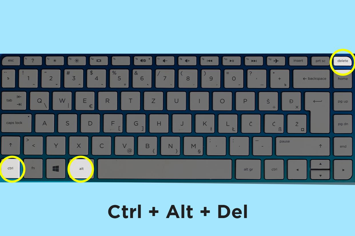  Ctrl+Alt+Del 