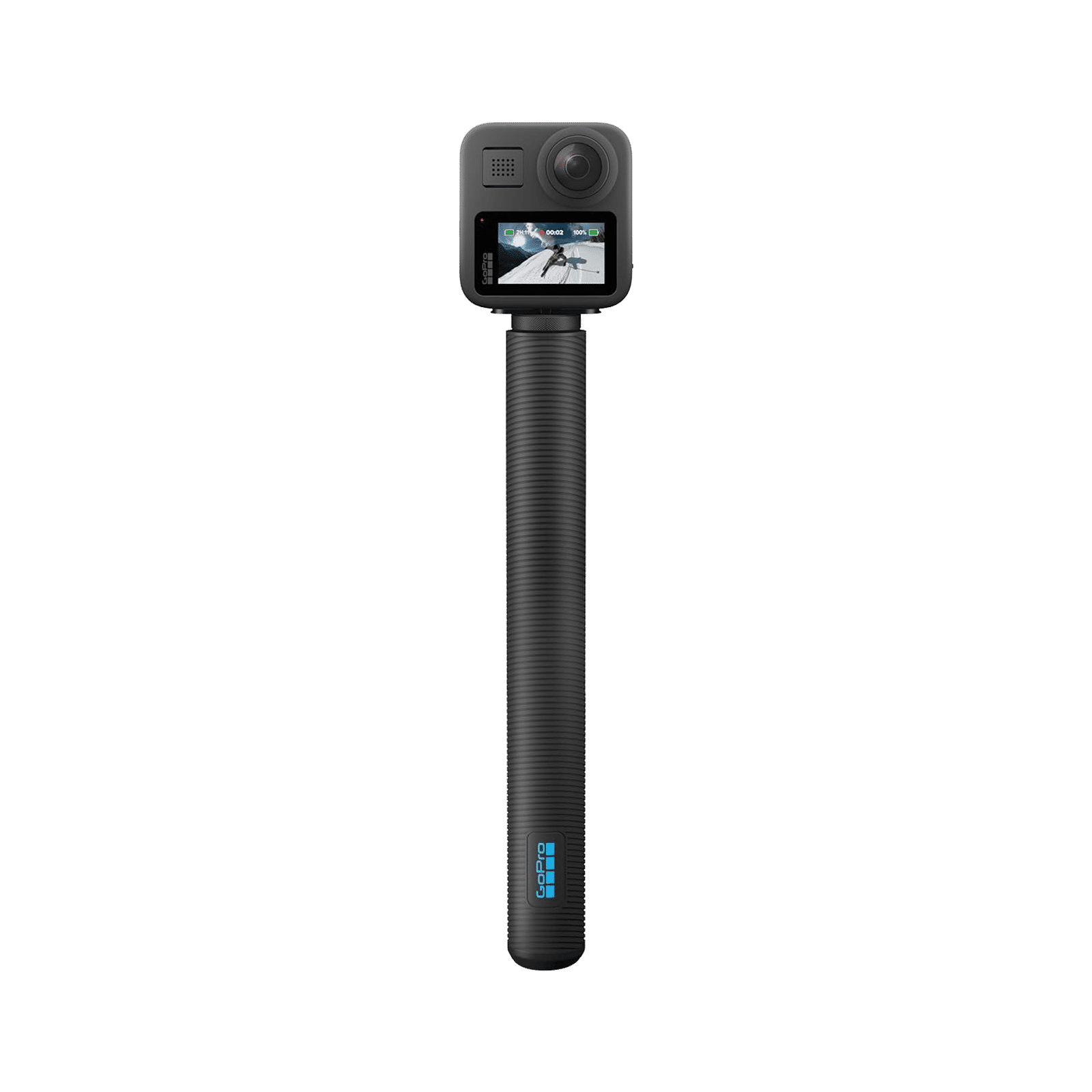 GoPro 4 Feet Extension Pole Finger Mount Adapter for Camera (Invisible 360 Grip, Black)