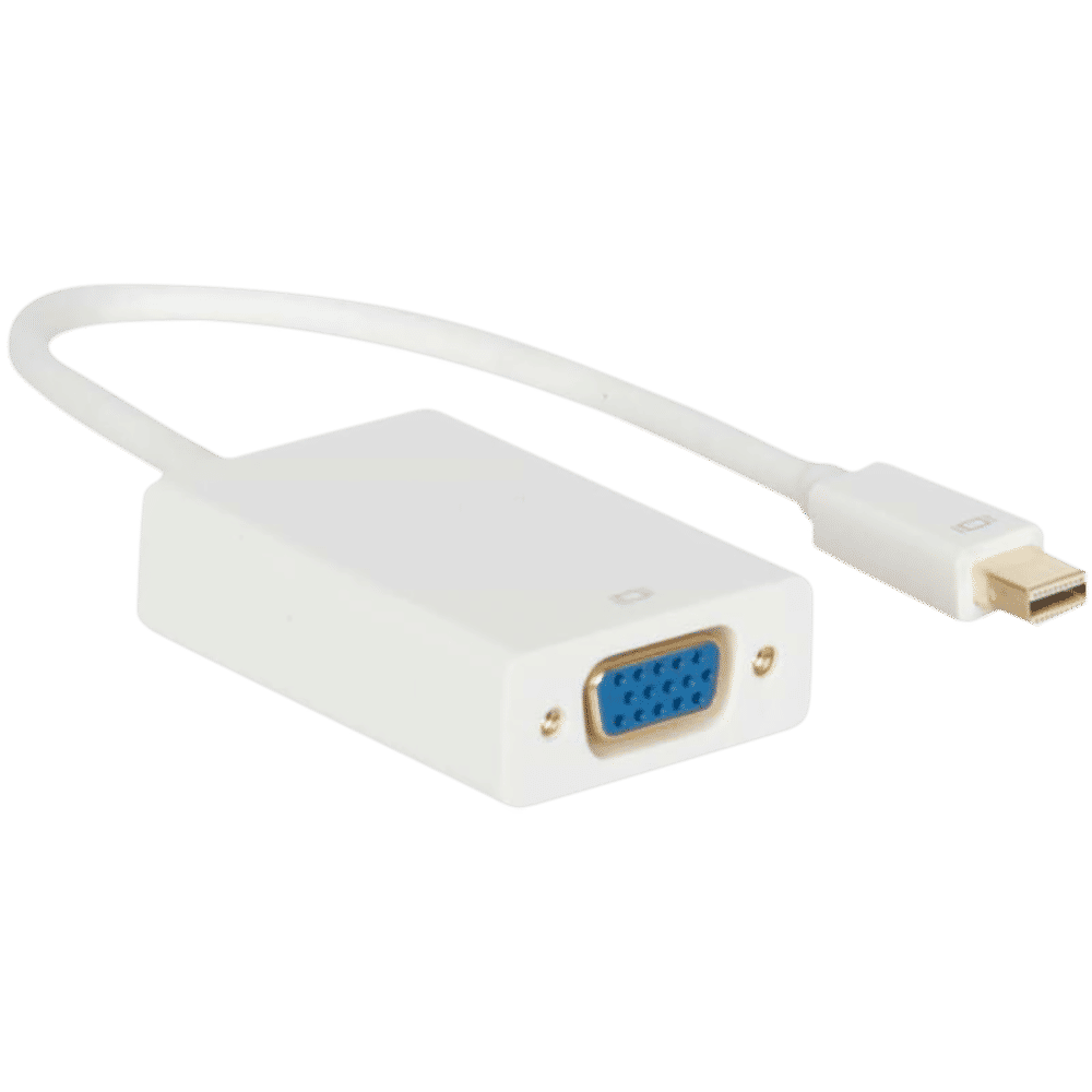 ultraprolink Mini Display Port to VGA Port Adapter (1000 Mbps Speed, White)