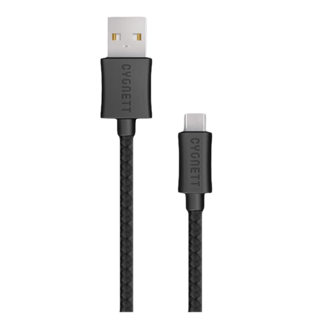 CYGNETT CY2010PCCSL Type A to Micro USB 6.5 Feet (2M) Cable (Durable and Flexible, Black)