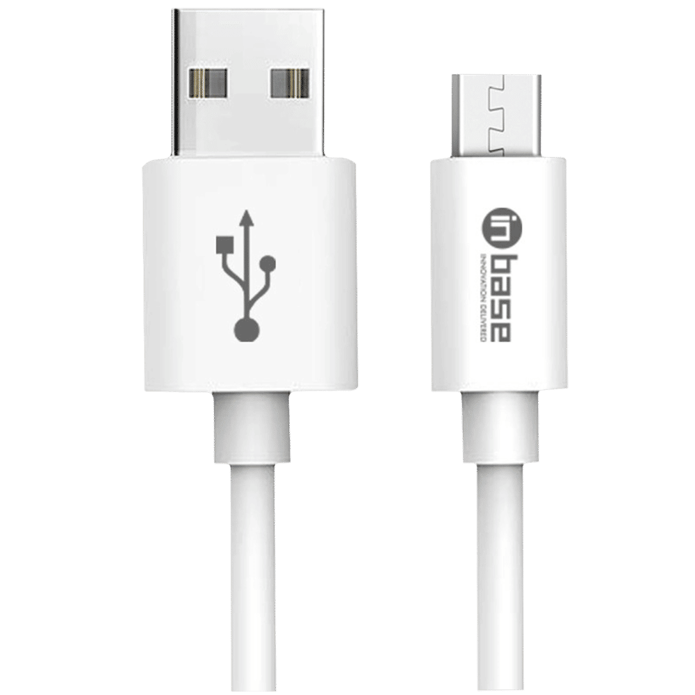 in base C&S MIC Type A to Micro USB 3.9 Feet (1.2M) Cable (Pure Copper Core, White)