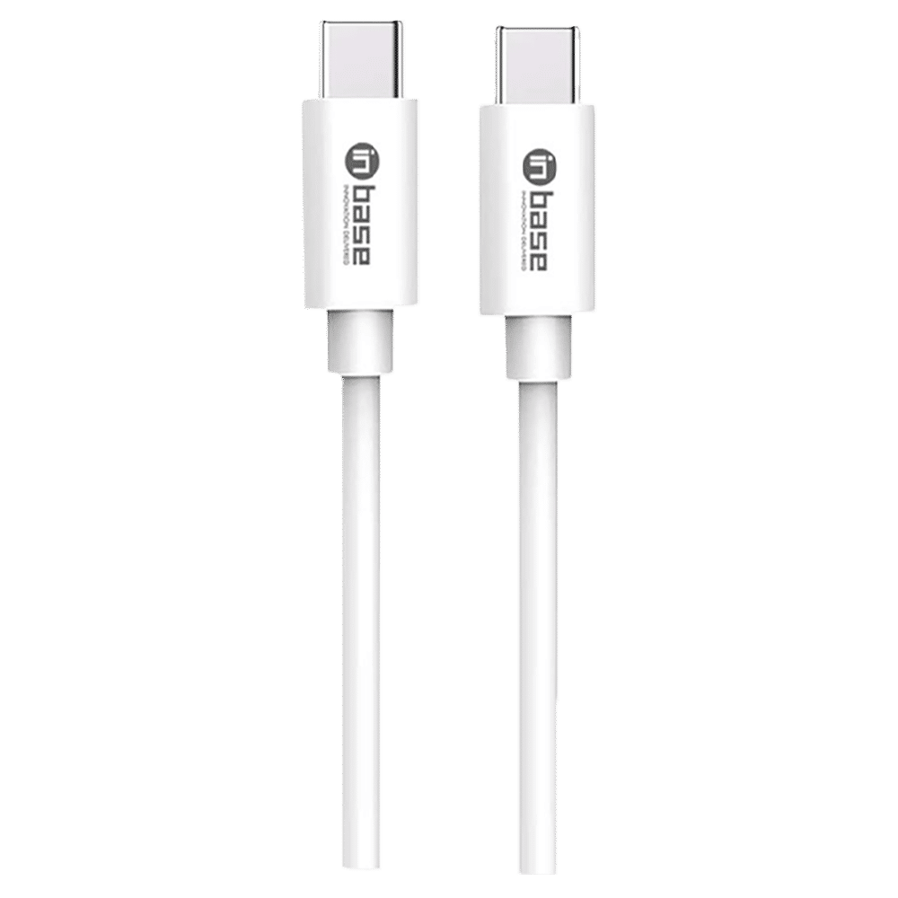 in base 120 cm Type C-C Charge and Sync Cable (White)-image-3