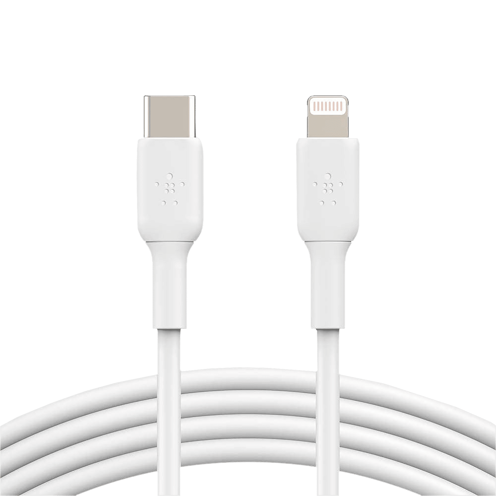 belkin BoostCharge Type C to Lightning Connector 3.3 Feet (1 M) Cable (Withstand 8000+ Bends, White)
