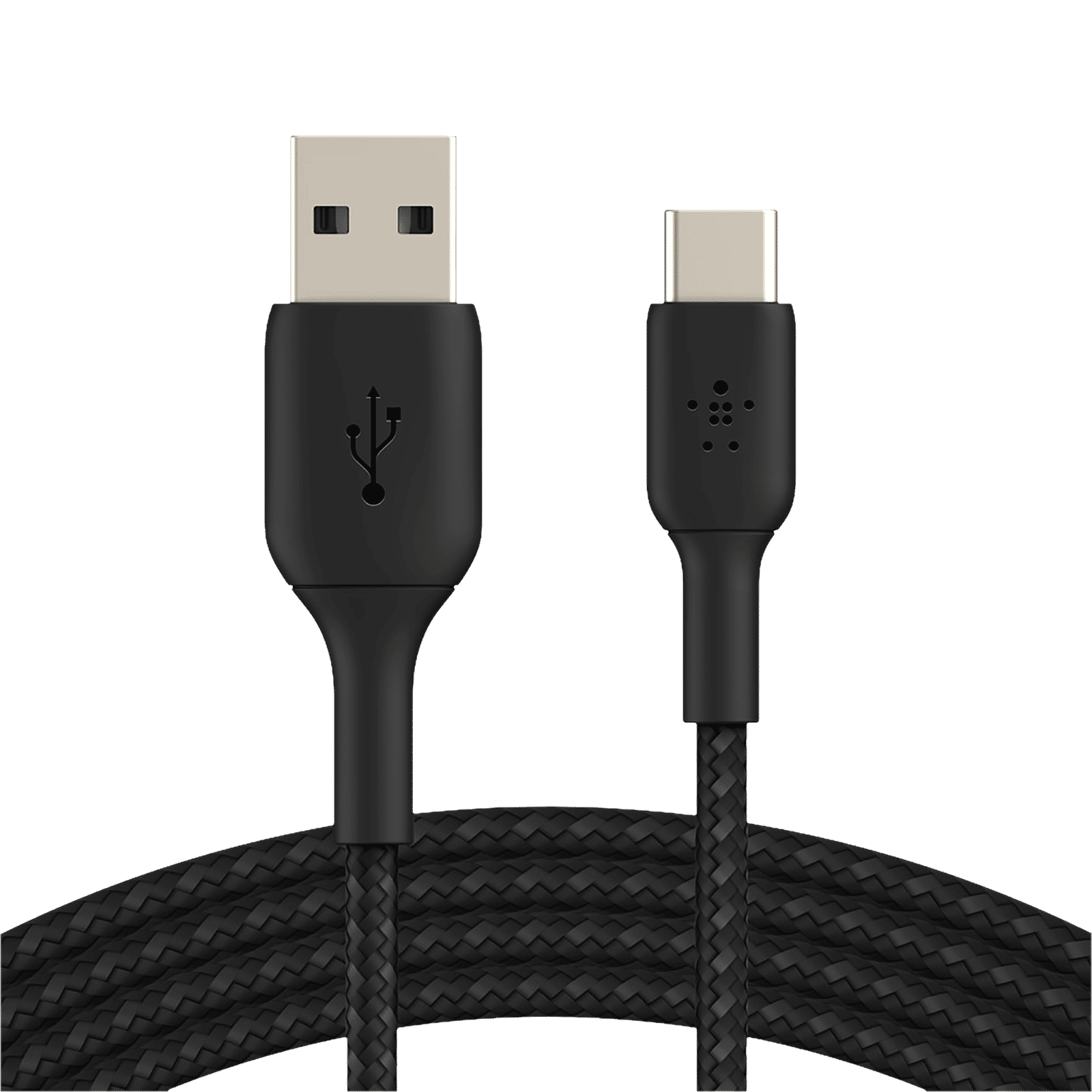 belkin Boost Charge Type C to Type A 6.5 Feet (2M) Cable (Nylon Braided, Black)