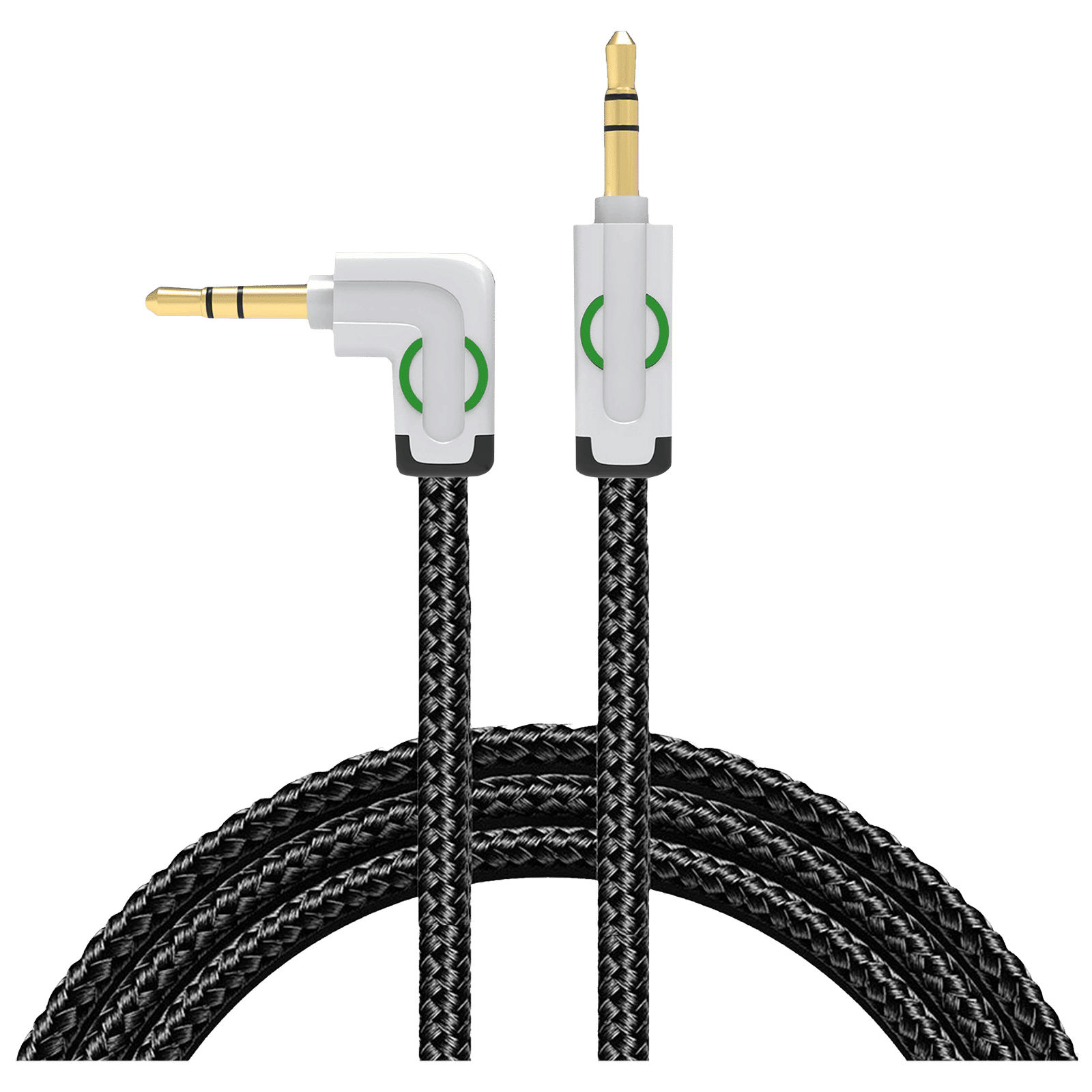 Bandridge U Series 3.5mm Stereo to 3.5mm Stereo 3.9 Feet (1.5M) Cable (Nylon Braided, Black)