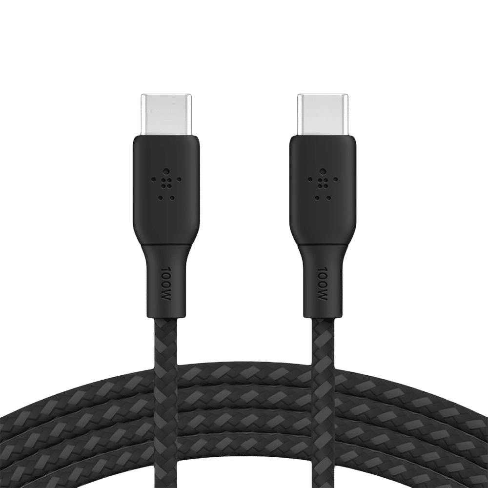 belkin Boost Charge Type C to Type C 6.5 Feet (2M) Cable (Nylon Braided, Black)