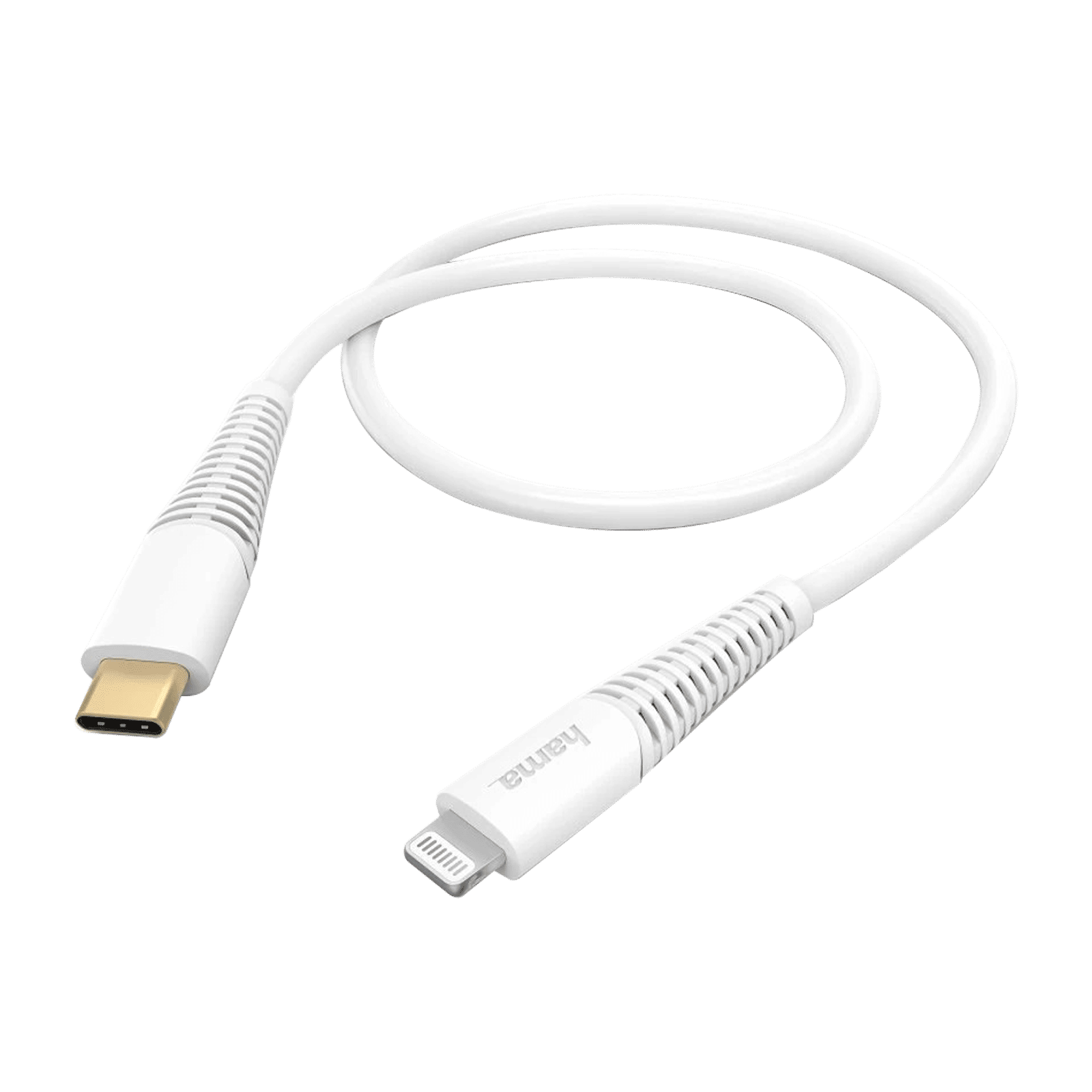 hama Type C to Lightning Connector, Type B, Type C 4.95 Feet (1.5 M) Cable (High Mechanical Resistance, White)