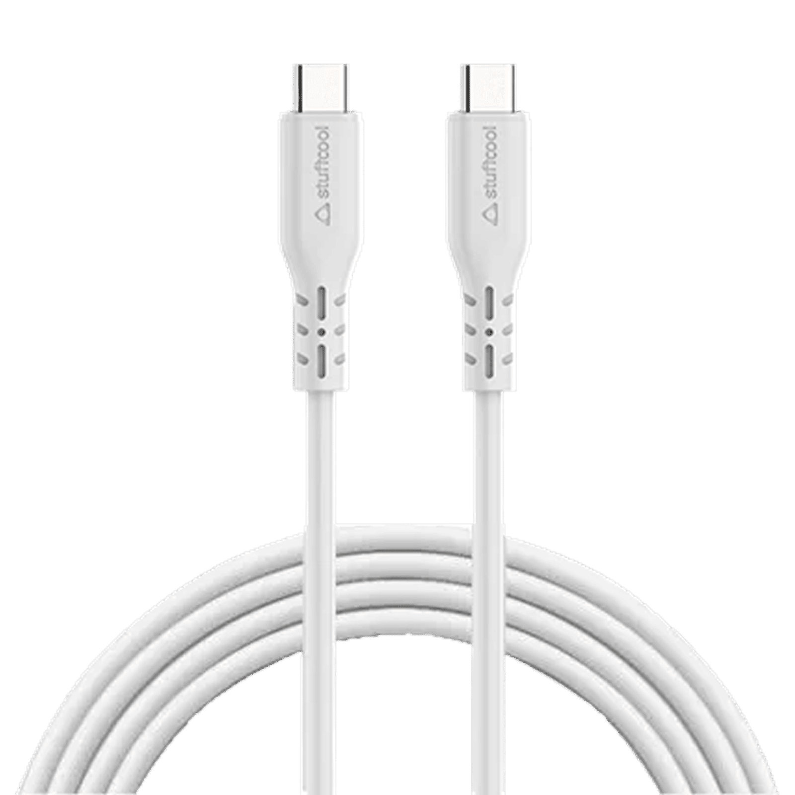 stuffcool Celer Type C to C 4.9 Feet (1.5M) Cable (Sync and Charge Support, White)