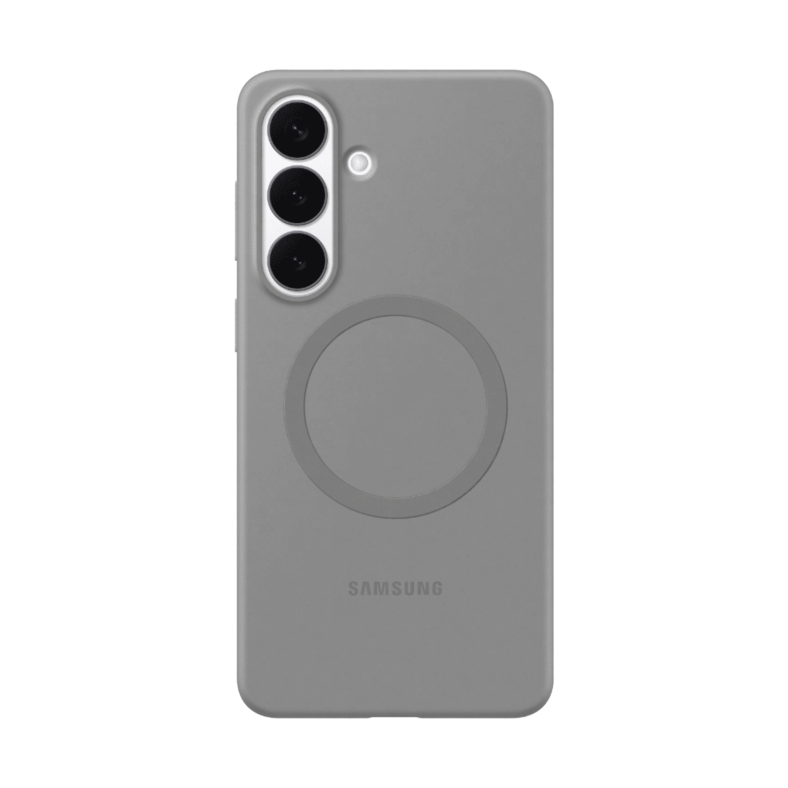 Samsung Soft Silicone Back Cover for Galaxy S26+ (Built-in Magnets, Grey)