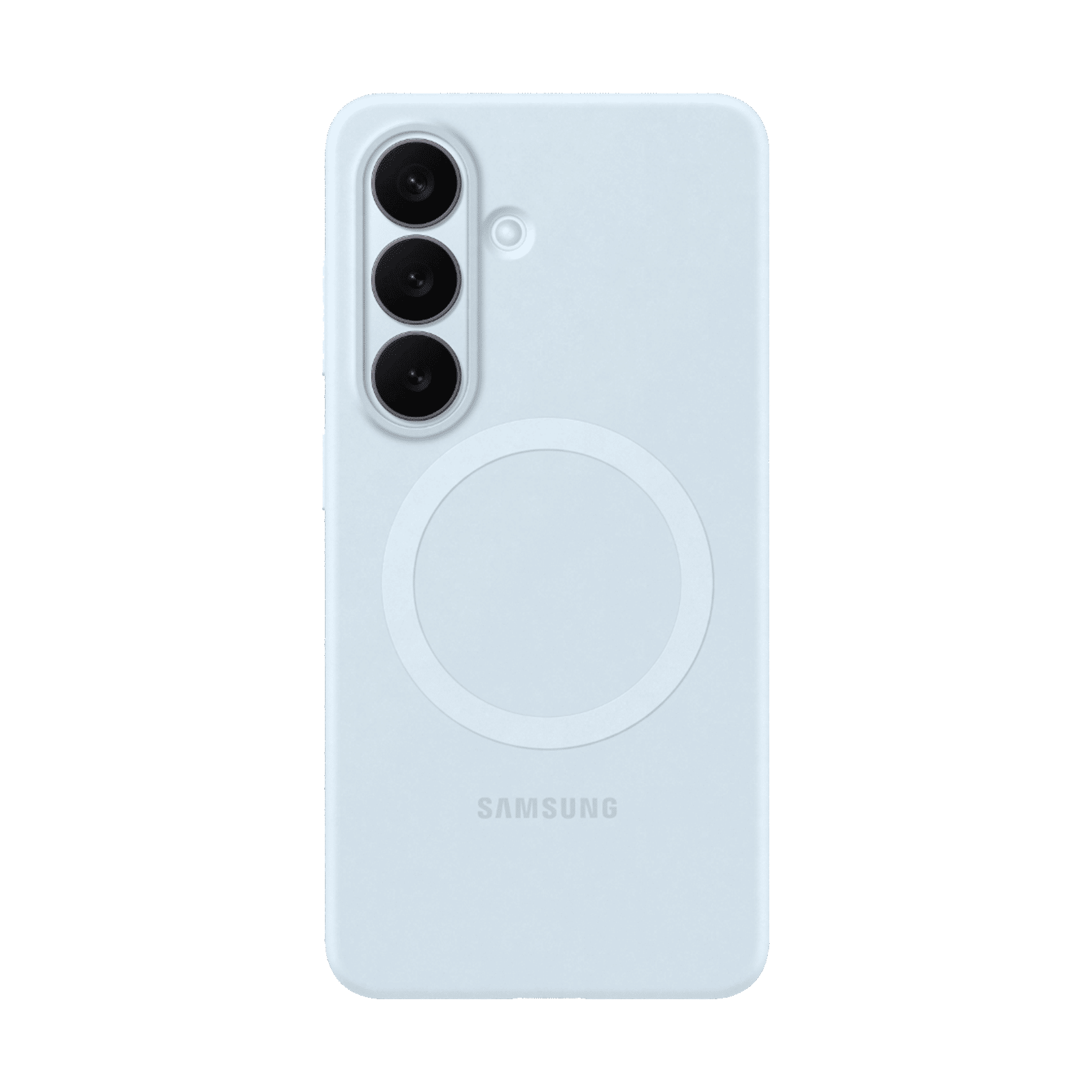 Samsung Soft Silicone Back Cover for Galaxy S26 (Built-in Magnets, Light Blue)