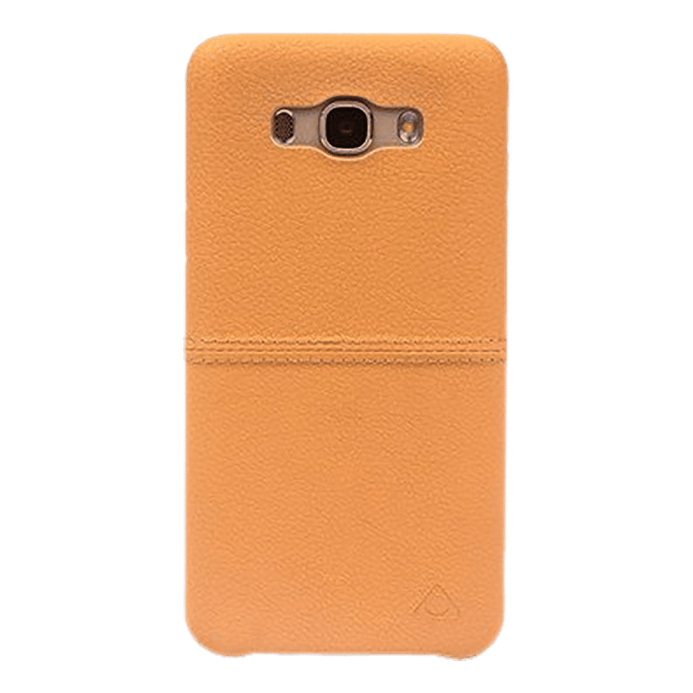 stuffcool Aristo Leather Back Cover for Samsung Galaxy J7 (Camera Protection, Light Brown)