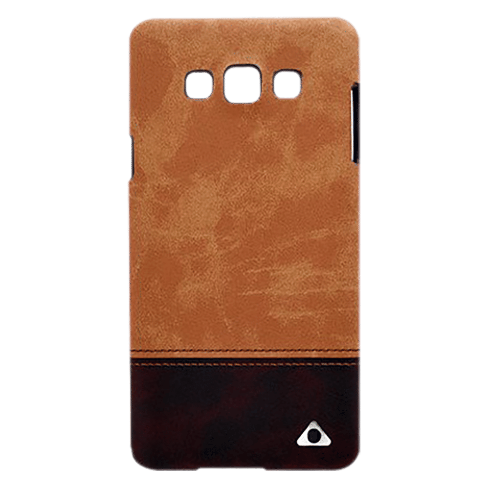 stuffcool Vogue PU Leather Back Cover for Samsung Galaxy A7 (Lightweight Design, Brown)