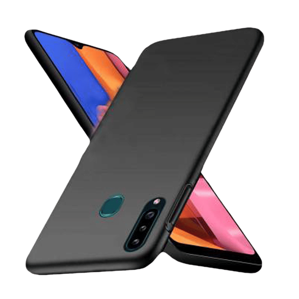 scratchgard 446 Silicone Back Cover for Galaxy A20s (Sleek Design,, Black)