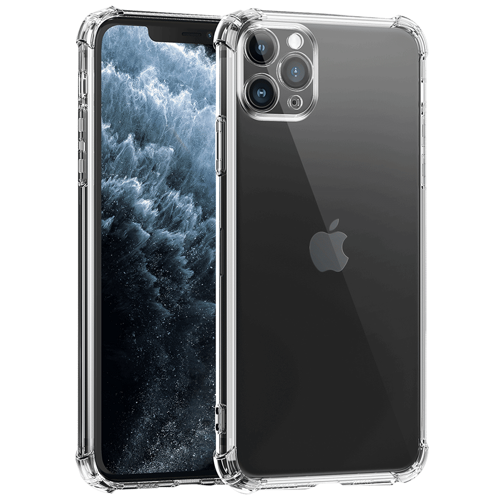 in base Ultra Clear TPU Shell Back Cover for Apple iPhone 12 and iPhone 12 Pro (Soft and Flexible, Clear)
