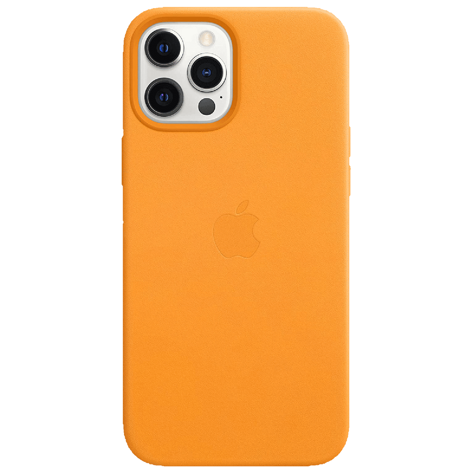 Apple Soft Leather Back Cover for Apple iPhone 12 Pro Max (MagSafe Charging Support, California Poppy)
