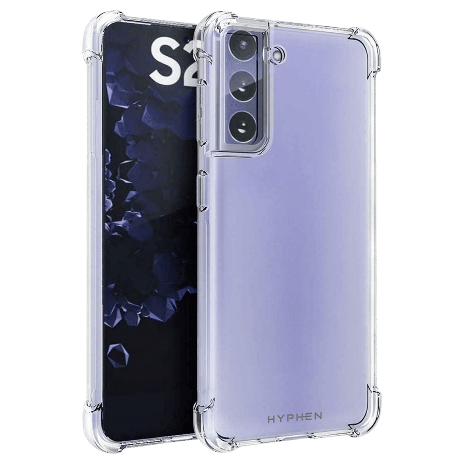 HYPHEN Soft TPU Back Cover for SAMSUNG S21 (Wireless Charging Compatible, Clear)