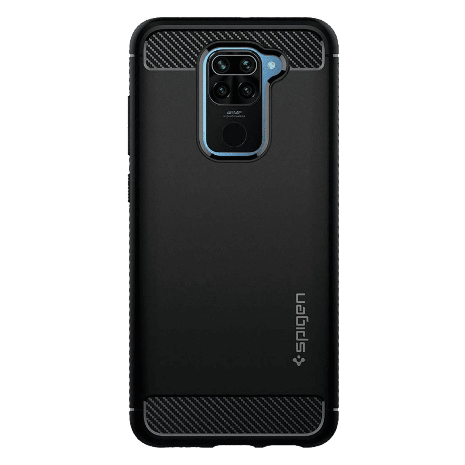 spigen Rugged Armor TPU Back Case For Redmi Note (Air Cushion Technology,  ACS01192, Matte Black)