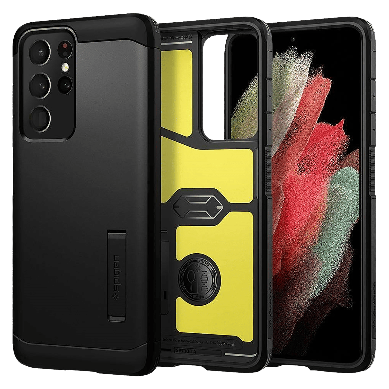 Buy spigen Tough Armor TPU Polycarbonate Back Case with Stand