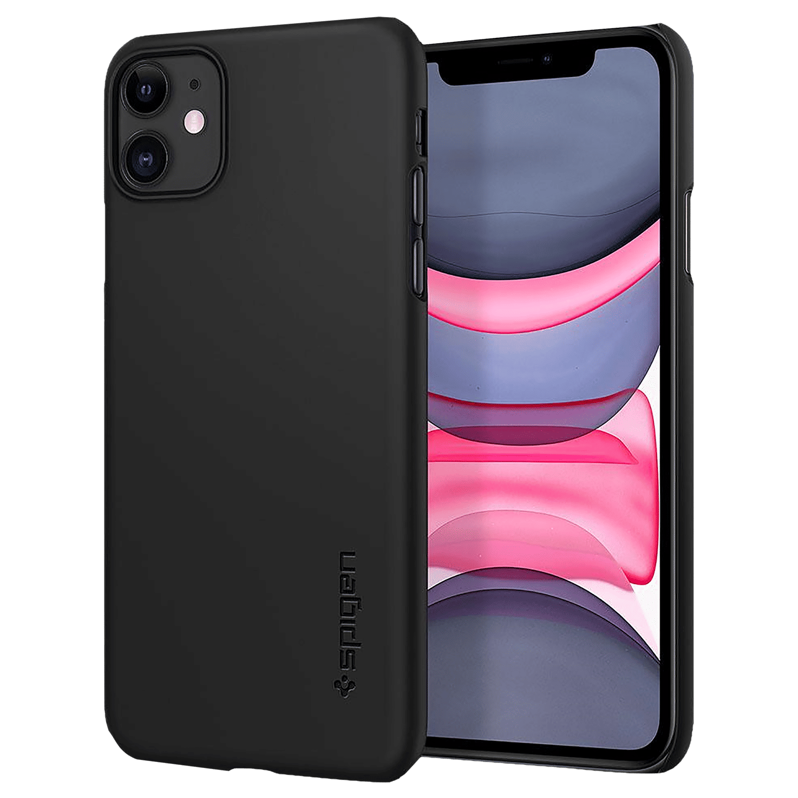 Buy spigen Thin Fit Polycarbonate Back Cover for Apple iPhone 11