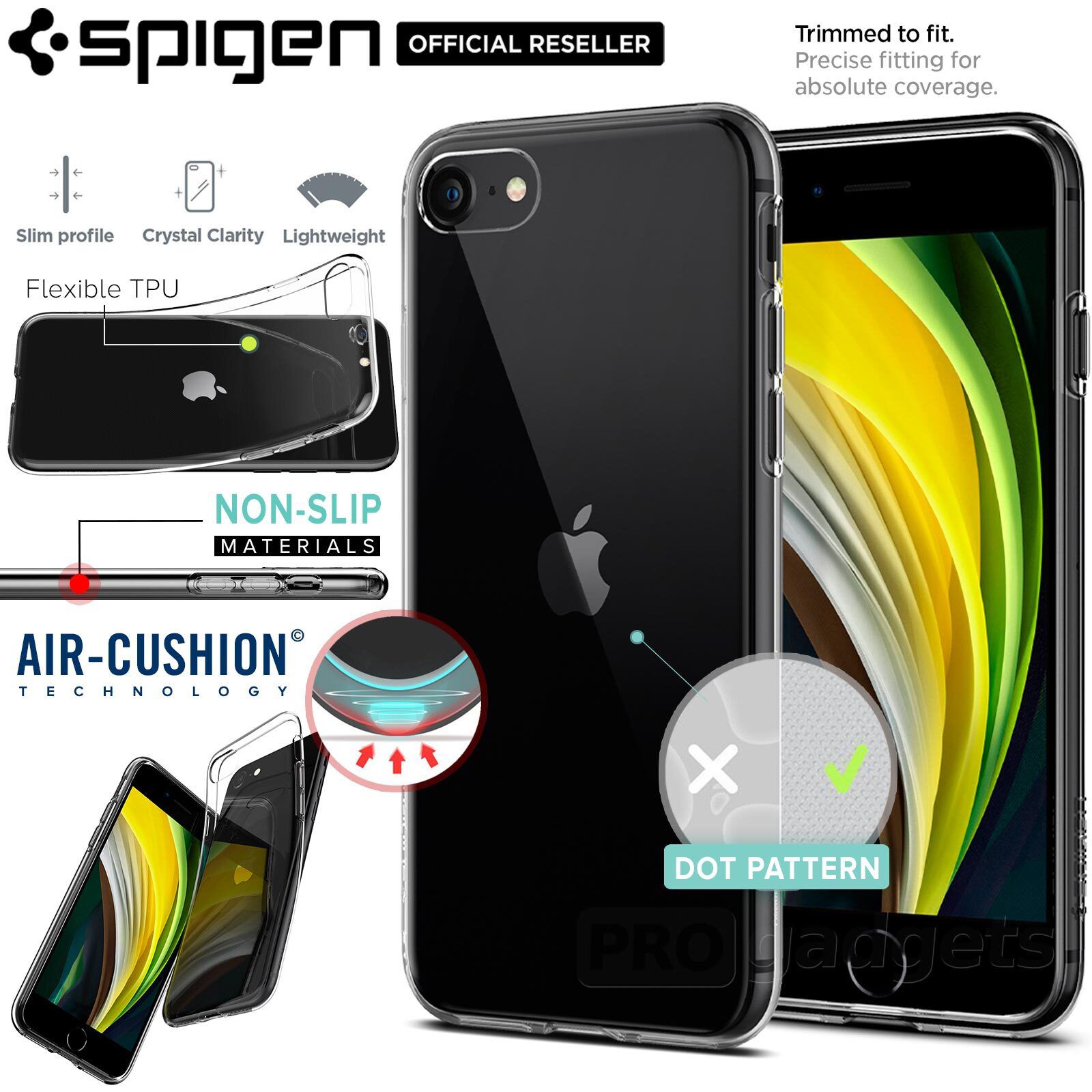 Buy spigen Crystal Flex TPU Back Cover for Apple iPhone SE, iPhone
