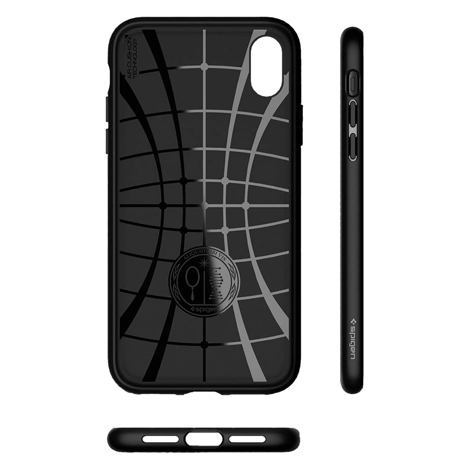 spigen Liquid Air TPU Back Cover for Apple iPhone XR (Wireless Charging  Compatible, Matte Black)