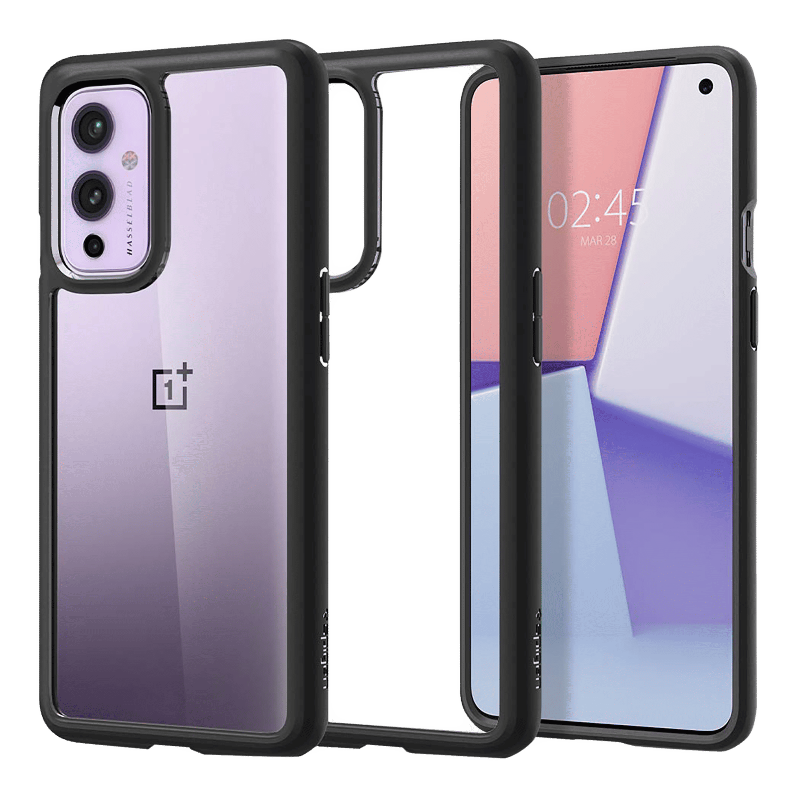 Spigen Ultra Hybrid Hard Polycarbonate TPU Back Cover for OnePlus 5G  (Air Cushion Technology, Matte Black)
