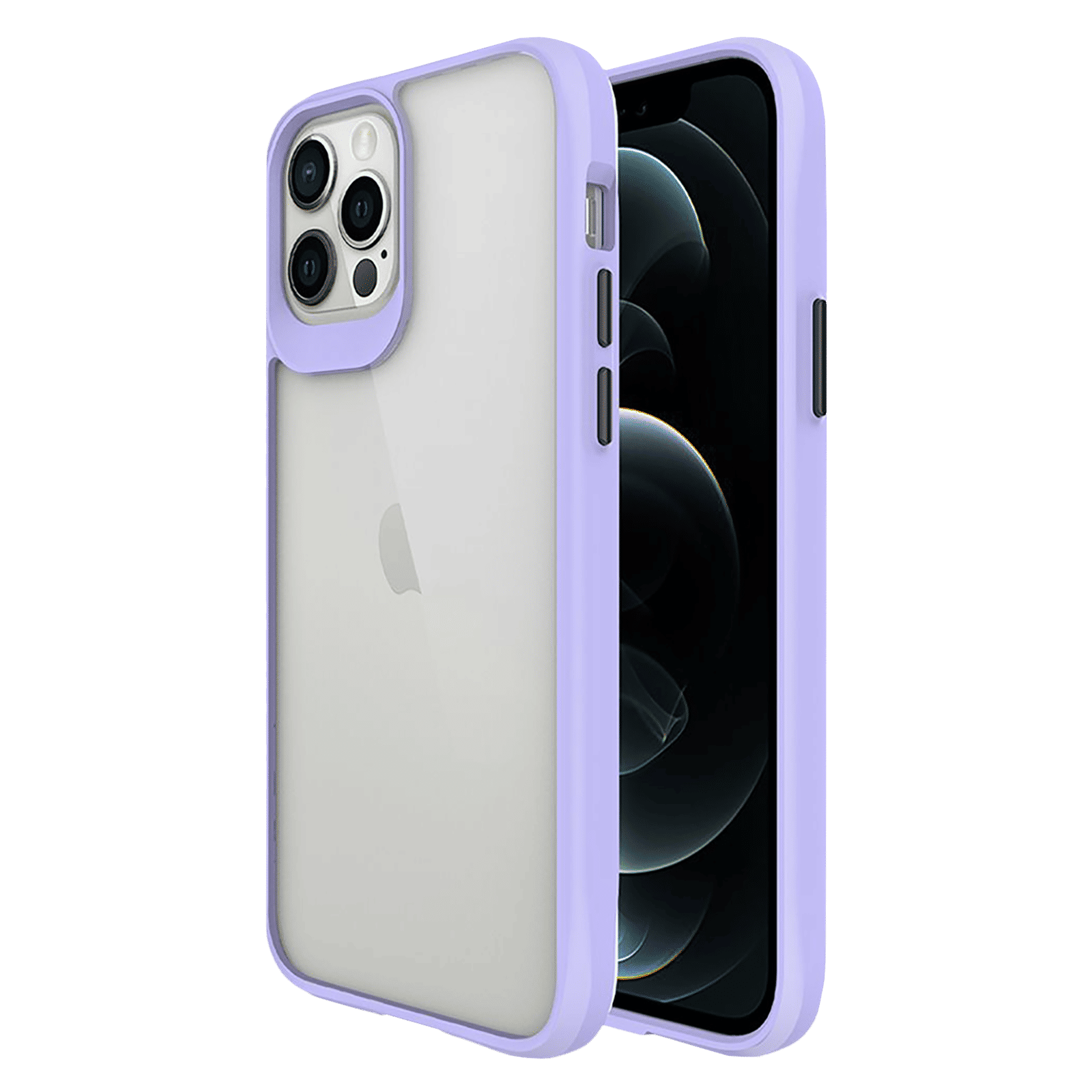 stuffcool Aktion TPU Back Cover for Apple iPhone 13 (Shock Pocket Technology, Purple)