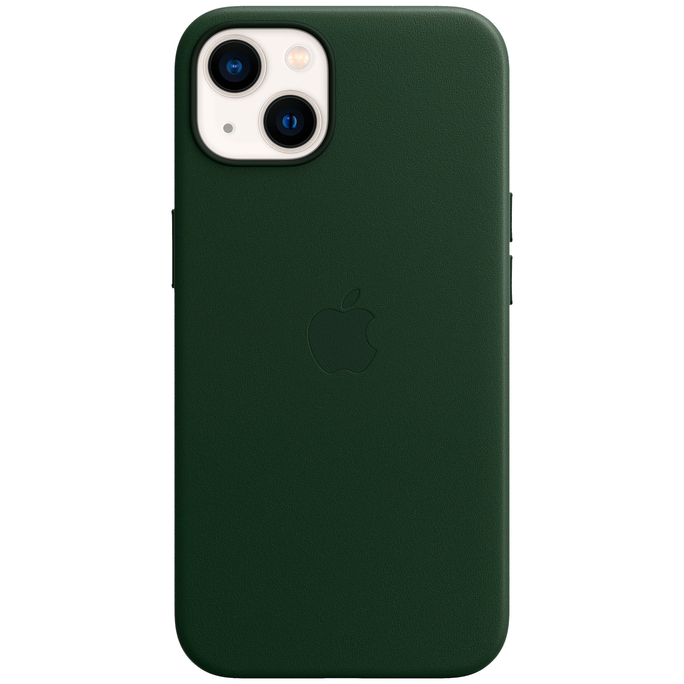 Apple Soft Leather Back Cover for Apple iPhone 13 Mini (Supports Wireless  Charging, Sequoia Green)