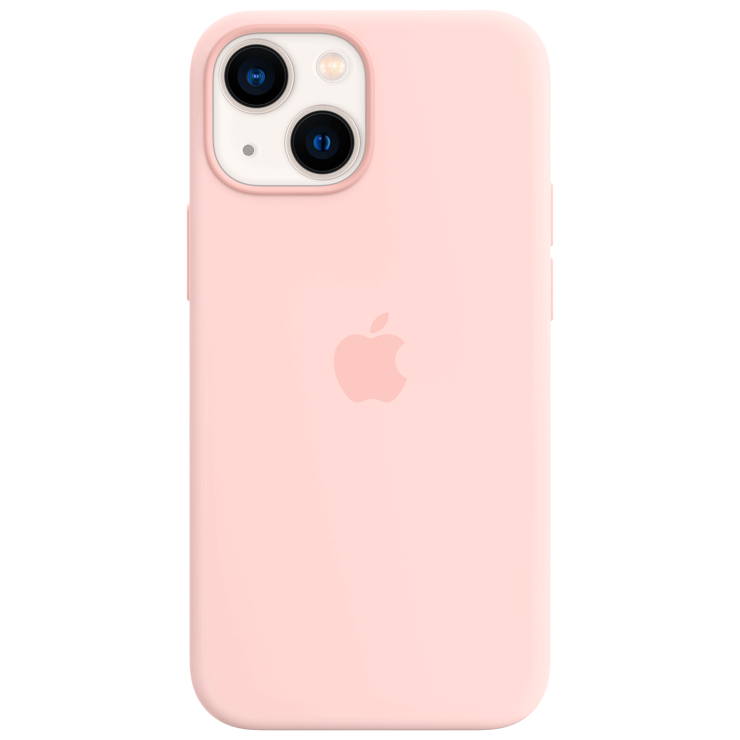 Apple Soft Silicone Back Cover for Apple iPhone 13 Mini (Supports Wireless  Charging, Chalk Pink)