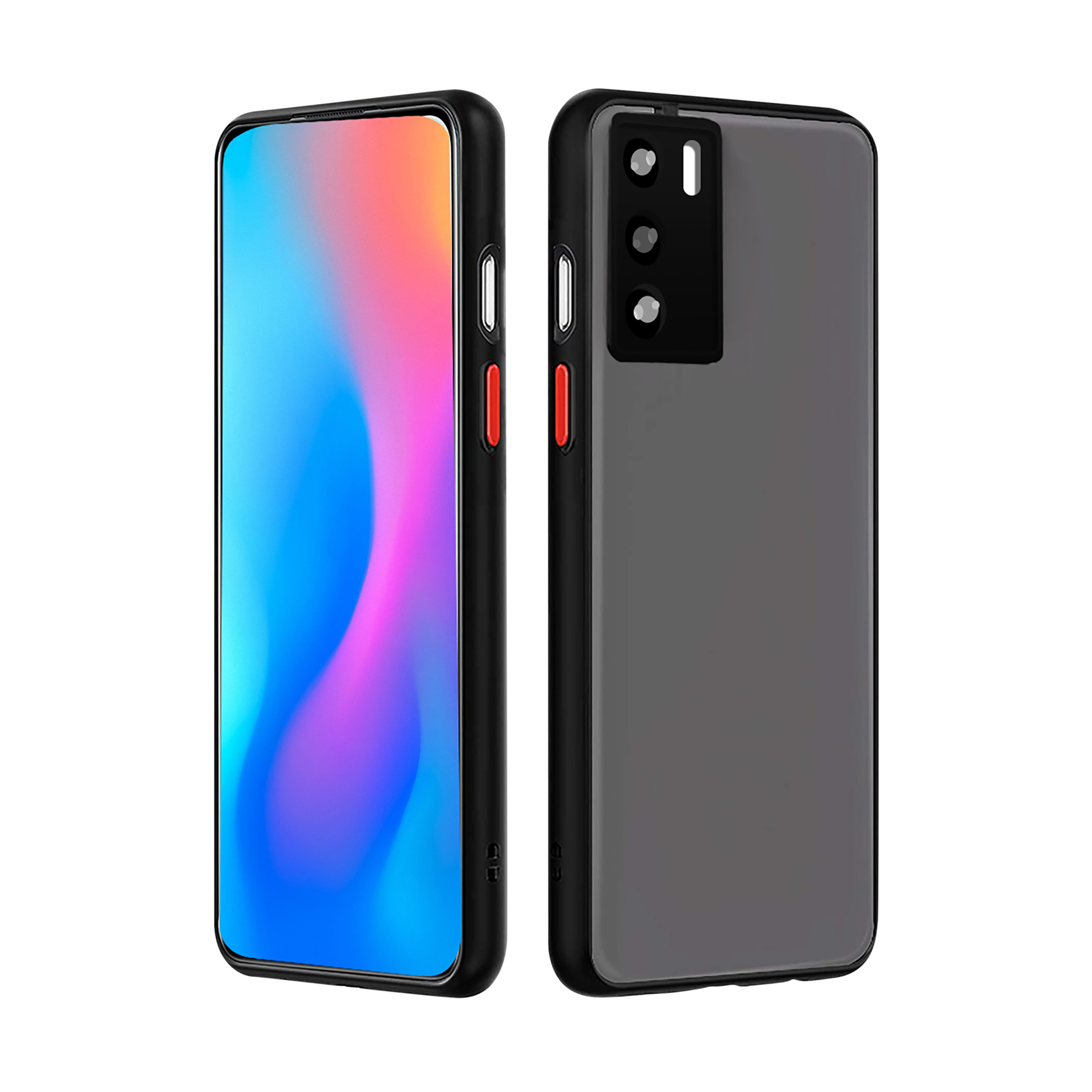 Arrow Duplex Back Cover for vivo V23 (Anti Scratch Design, Black)