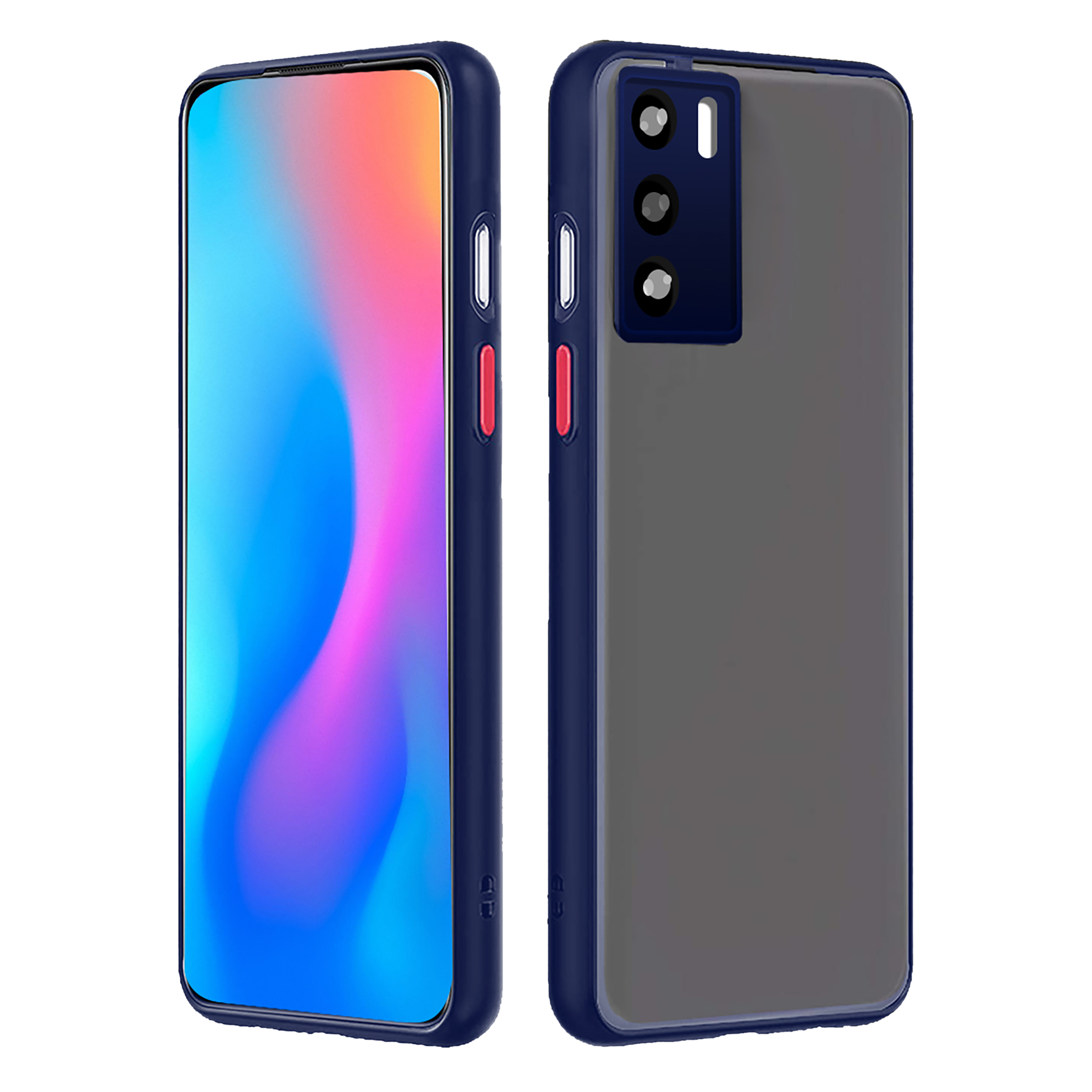 Arrow Duplex Back Cover for vivo V23 (Anti Scratch Design, Blue)