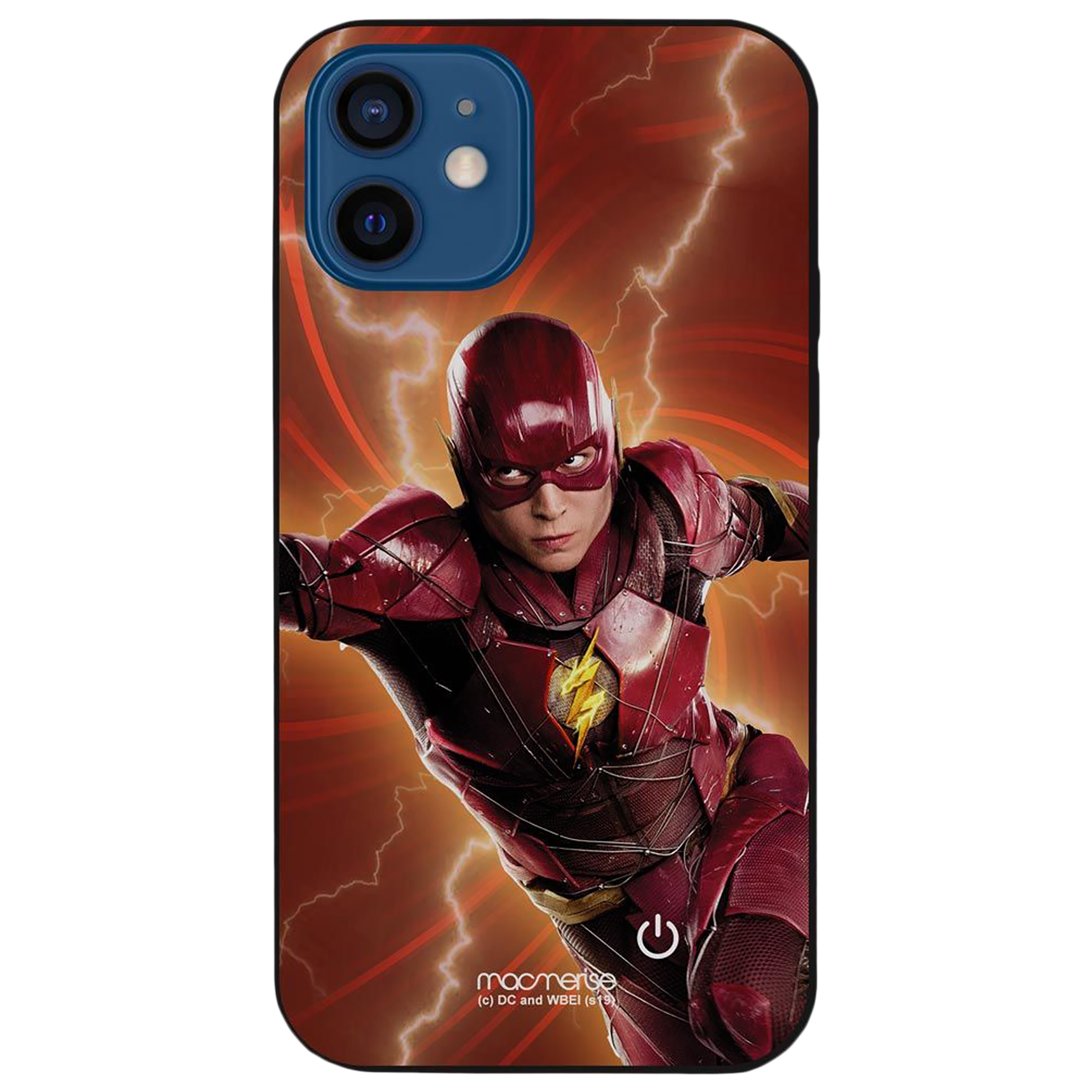 Macmerise Lightspeed Flash Hard Polycarbonate Back Cover for Apple iPhone 12 Mini (Supports Wireless Charging, Multi Color)