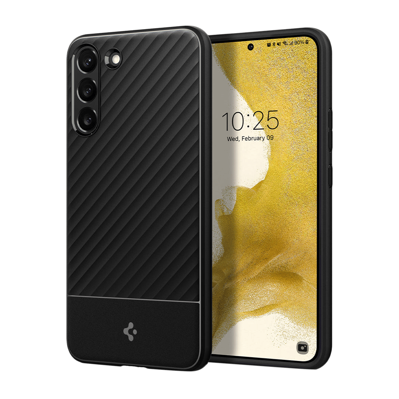 Spigen Core Armor TPU Back Cover for SAMSUNG Galaxy S22 5G (Mil-Grade Shock Absorbent Layer, Matte Black)