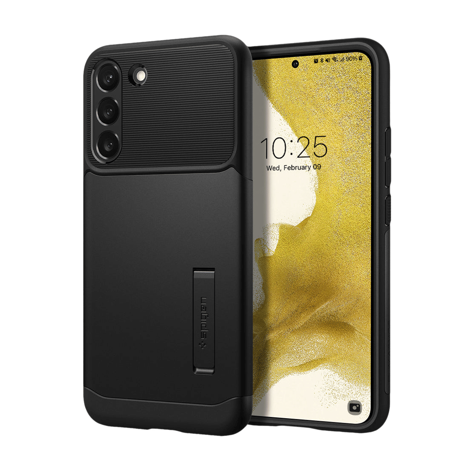 Spigen Slim Armor Polycarbonate & TPU Back Cover for SAMSUNG Galaxy S22+ 5G (Supports Wireless Charging, Black)-picture-23