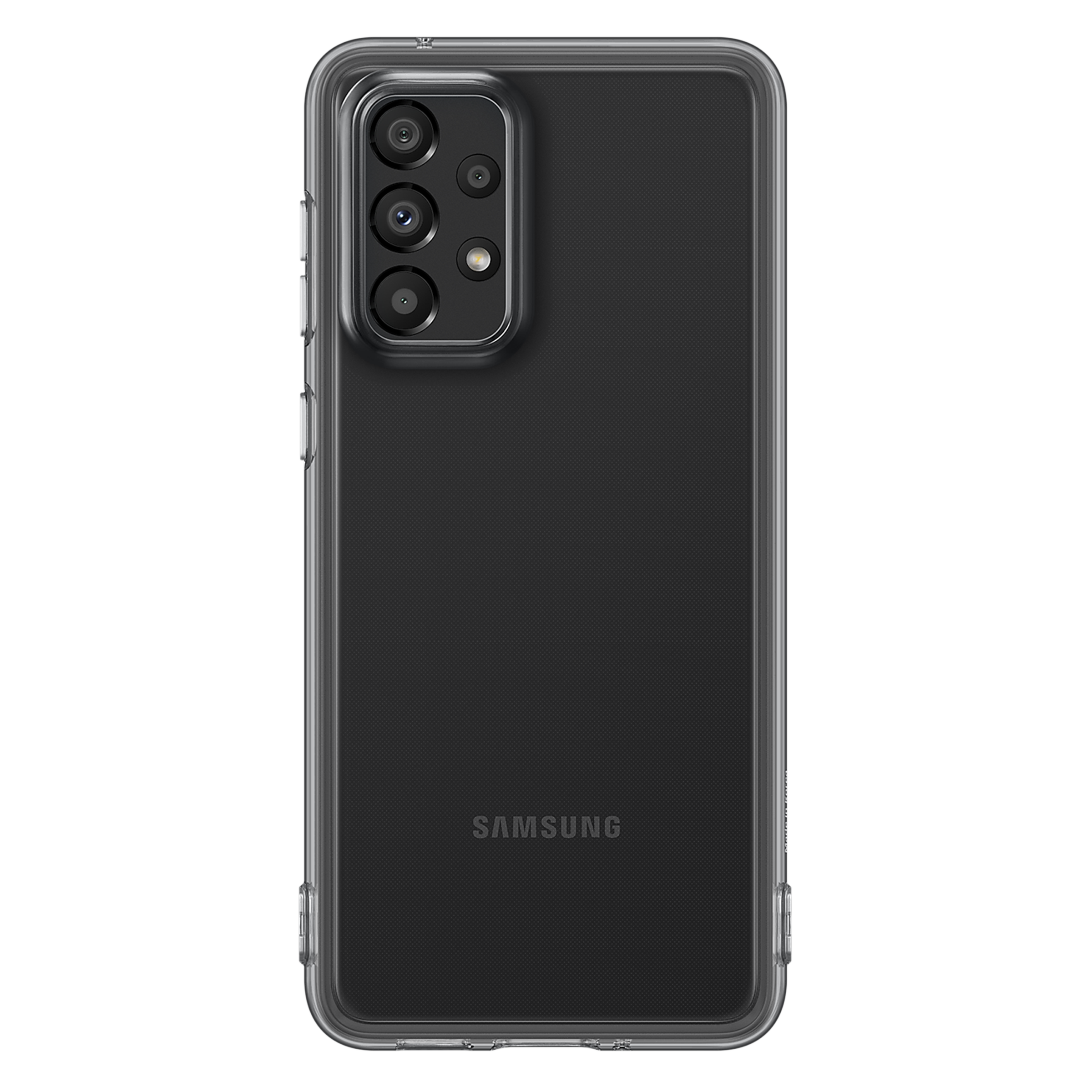 SAMSUNG Soft TPU Back Cover for SAMSUNG Galaxy A33 5G (Protects from Shock & Scratch, Clear Black)