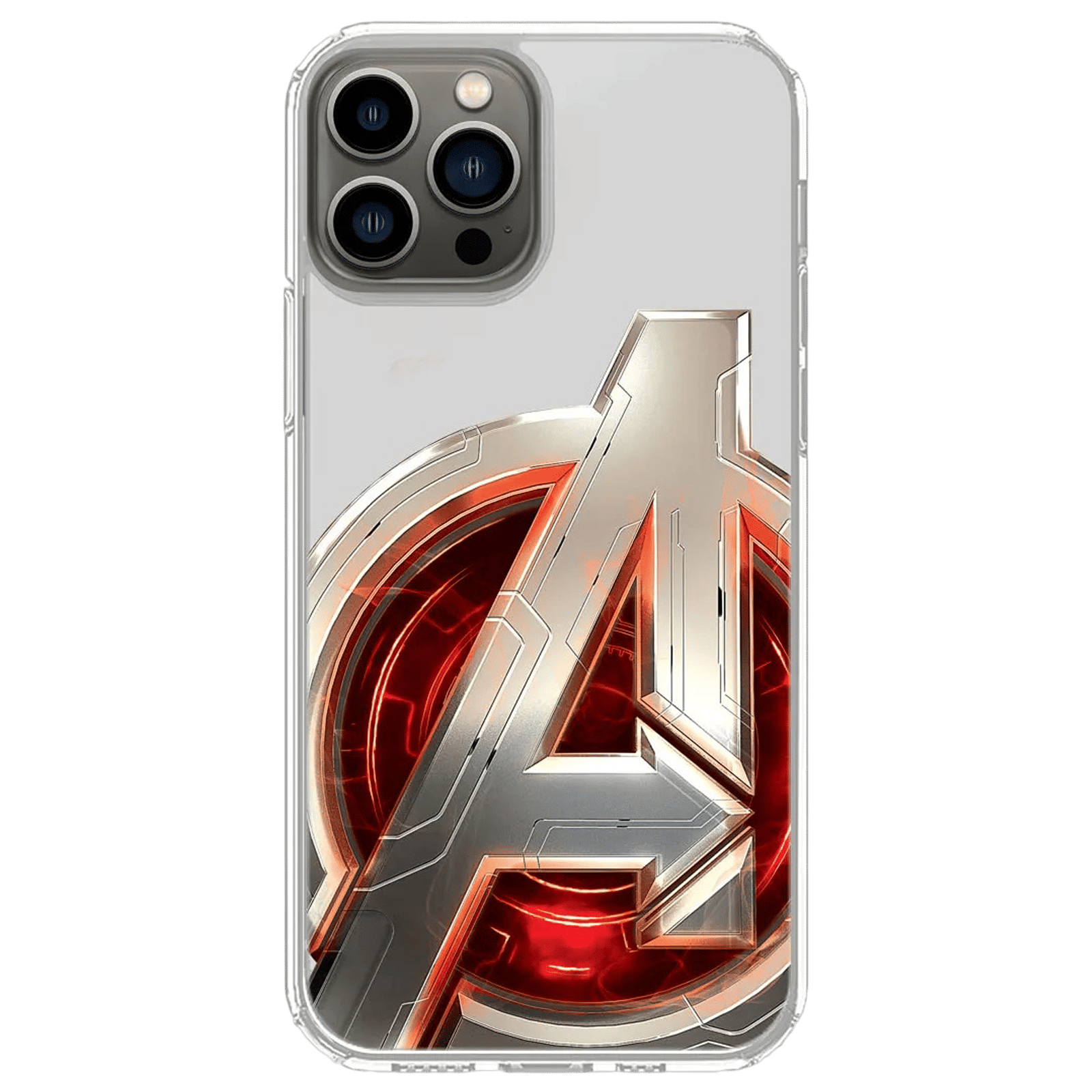 Macmerise Avengers Version Liquid Silicone Back Cover for Apple iPhone 14  Pro (Supports Wireless Charging, Multi Color)
