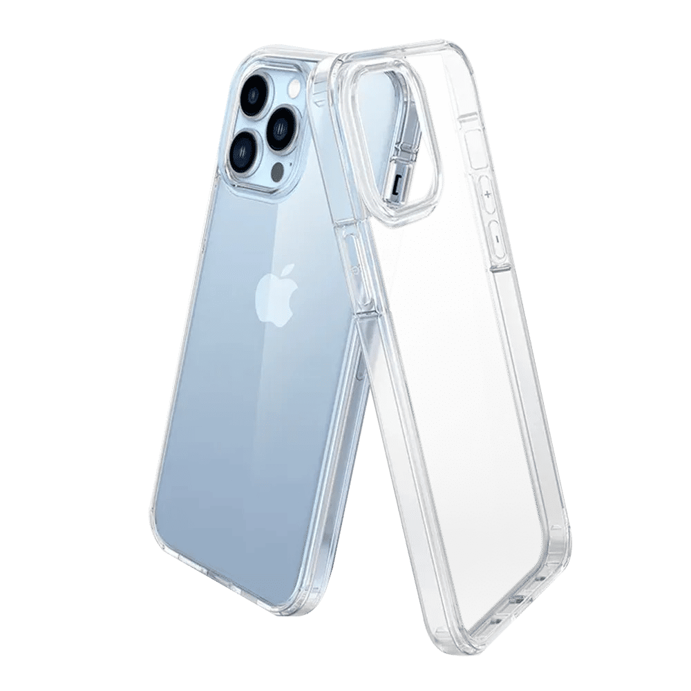 QUIX TPU Back Cover for Apple iPhone 14 Pro Max (Supports Wireless Charging, Clear)-image-35