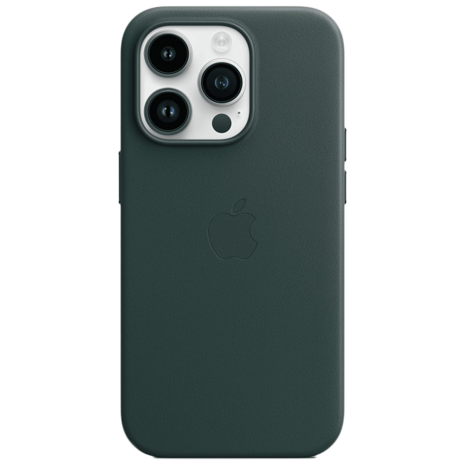 Apple Soft Leather Back Cover for Apple iPhone 14 Pro (MagSafe Charging Support, Forest Green)-picture-22