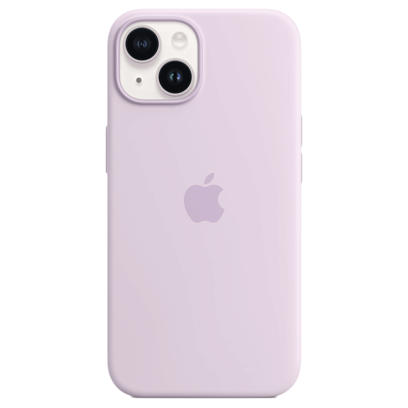 Apple Soft Silicone Back Cover for Apple iPhone 14 (MagSafe Charging Support, Lilac)