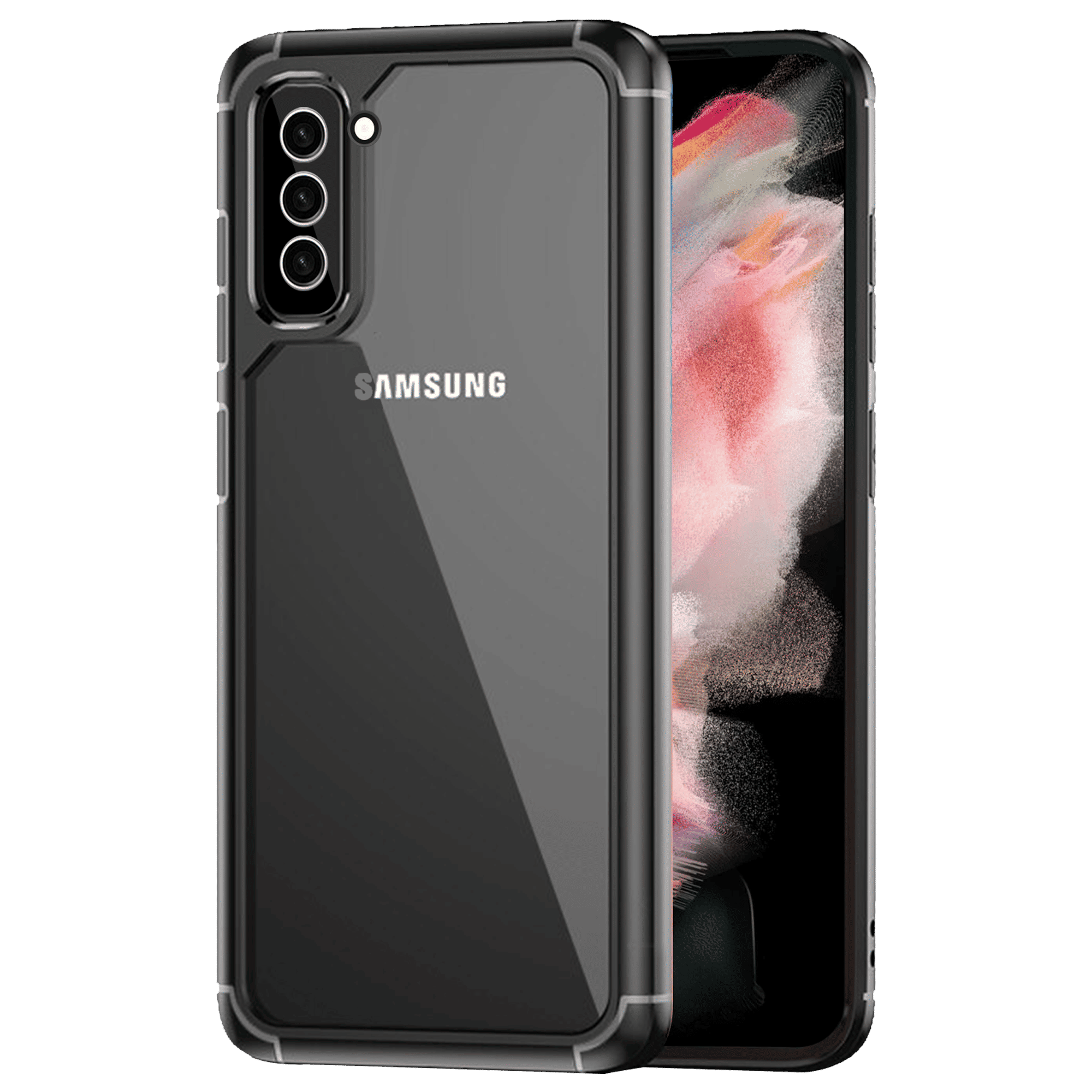 in base Geo Armor Back Case For Galaxy S23 (Air Cushion Technology, Black)