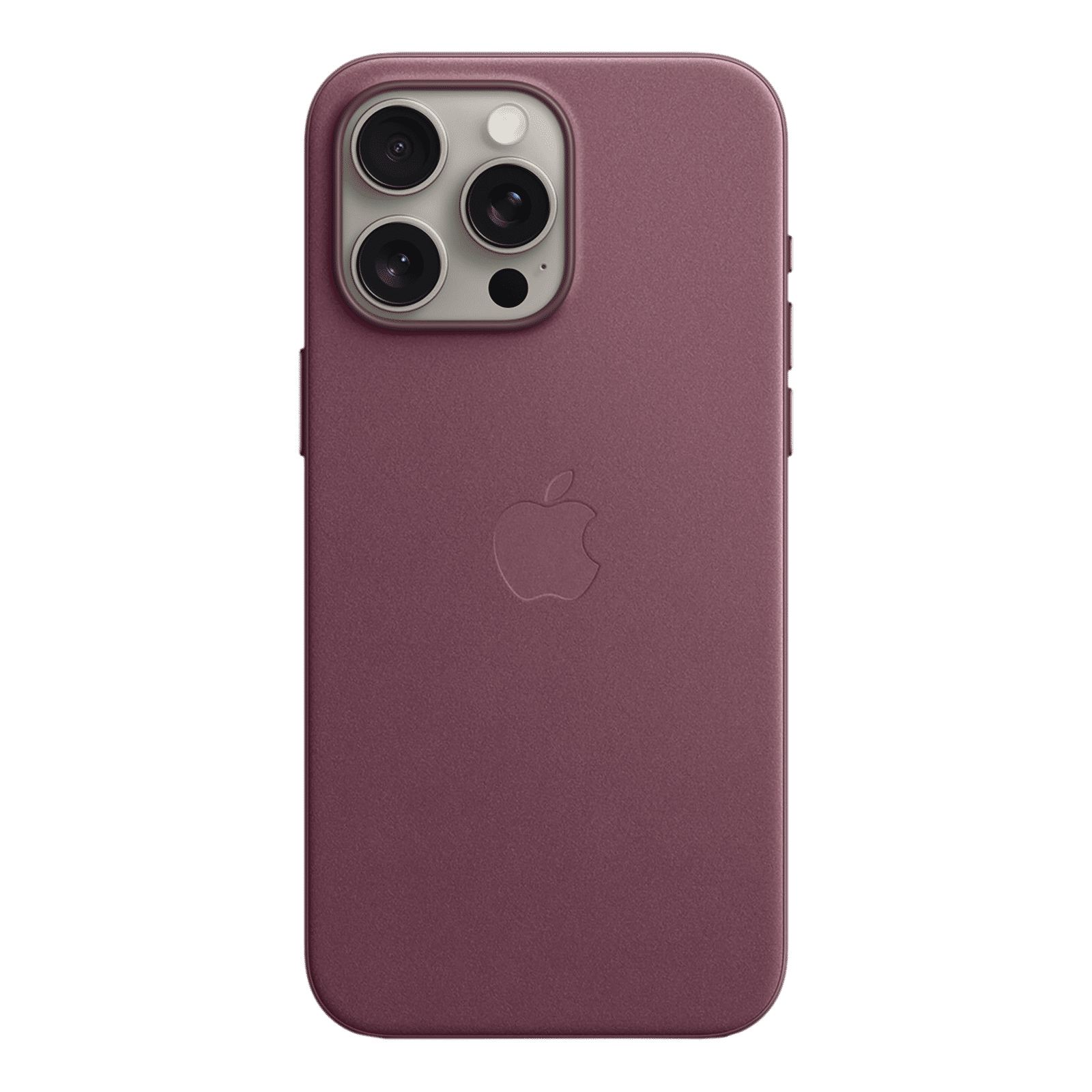 Apple Soft FineWoven Back Cover for Apple iPhone 15 Pro Max (MagSafe Charging Support, Mulberry)-image-12